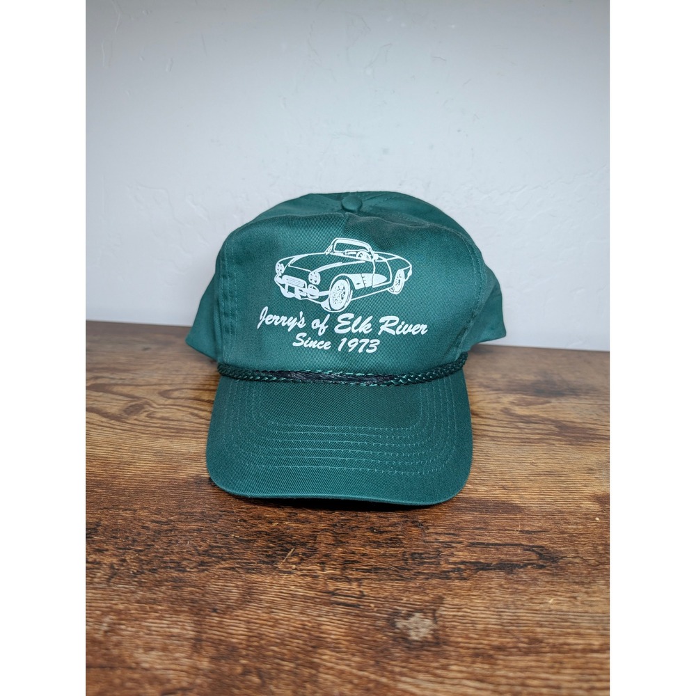 Jerrys of Elk River Corvette Hat Green Rope Snapback Four Seasons Vintage Style